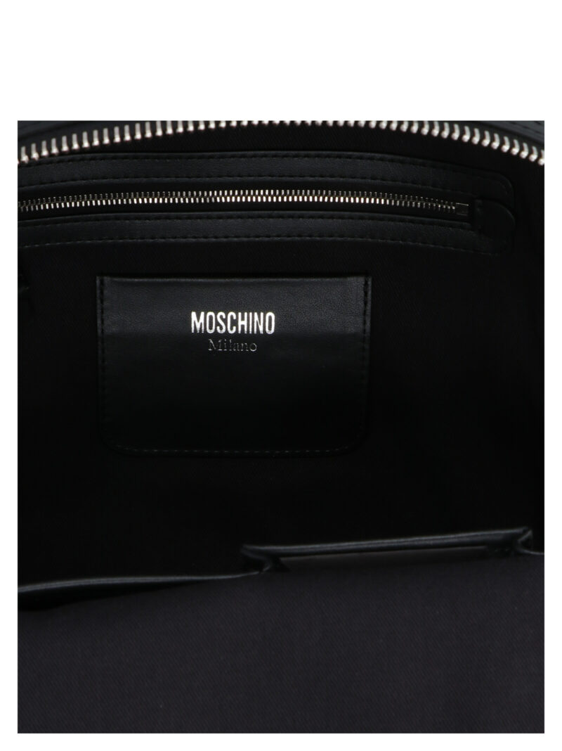 Logo backpack Man MOSCHINO Black