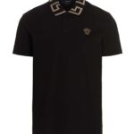 'Greca' polo shirt VERSACE Black