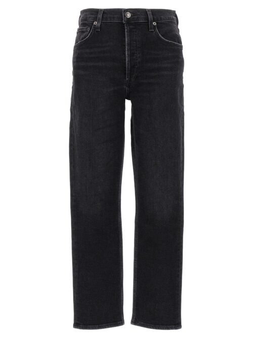 'Riley long' jeans AGOLDE Black