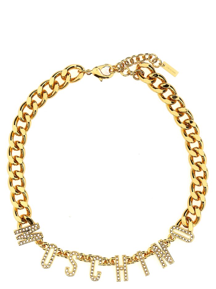 Logo necklace MOSCHINO Gold