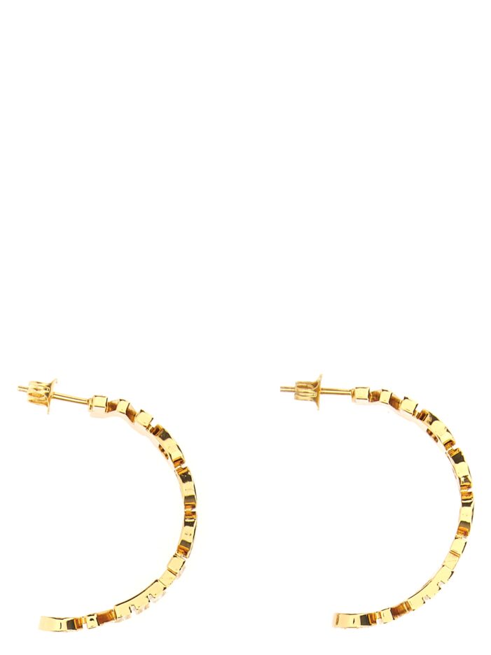 Logo earrings MOSCHINO Gold