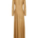 Lurex knit long dress TOM FORD Gold