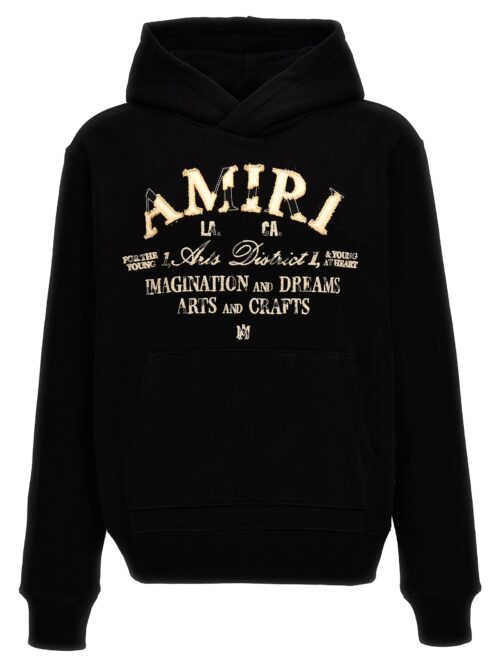 'Distressed Arts District' hoodie AMIRI Black