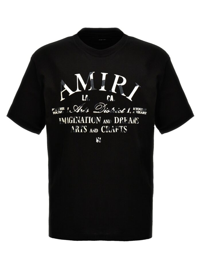 'Distressed Amiri Arts District' T-shirt AMIRI Black