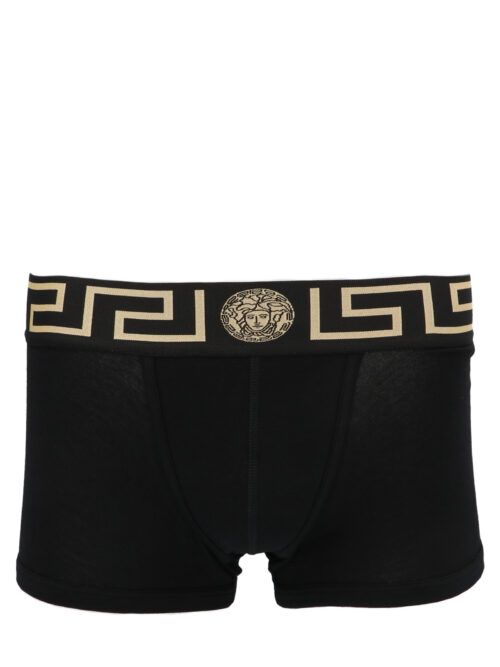 Logo boxer shorts VERSACE Black