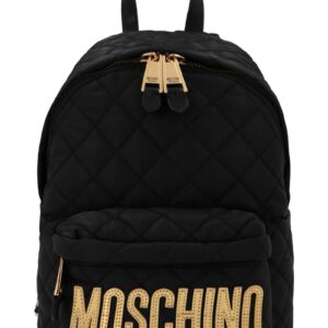 Medium logo backpack MOSCHINO Black