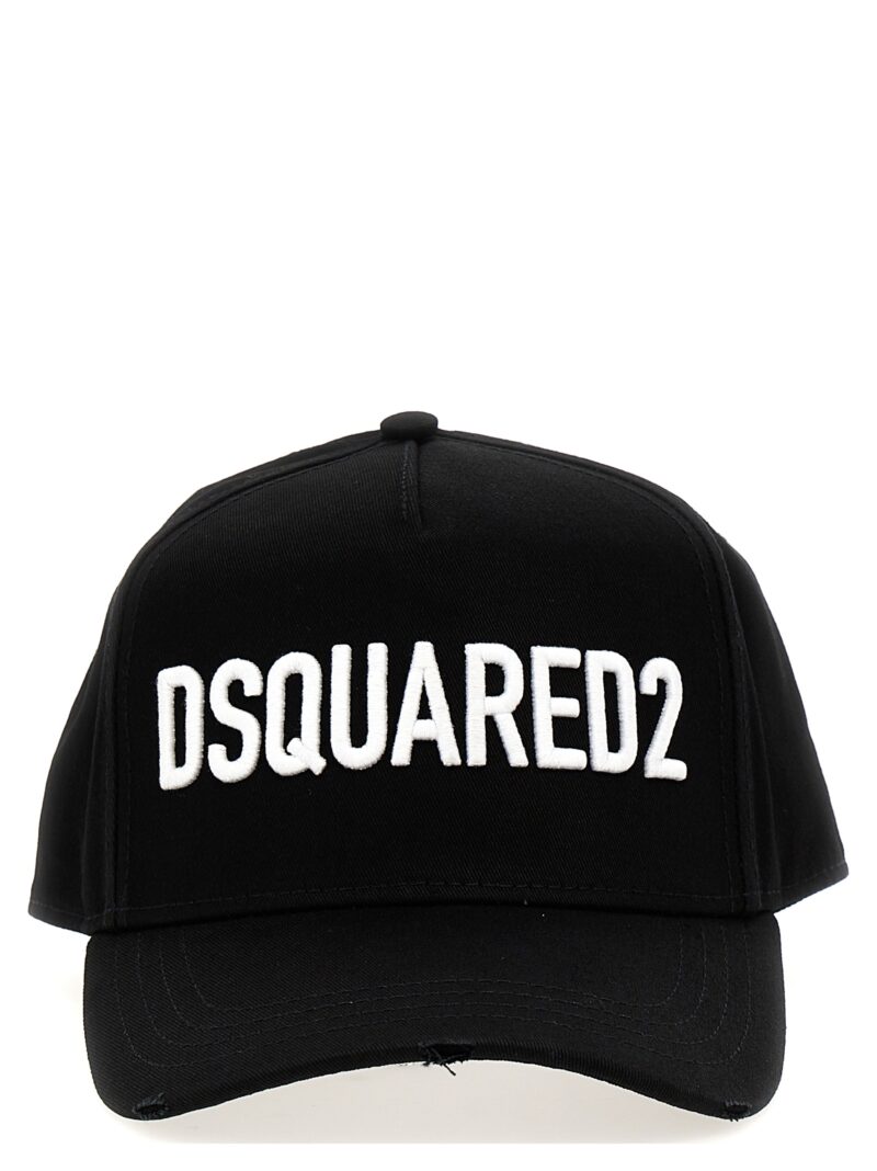 Logo embroidery cap DSQUARED2 White/Black