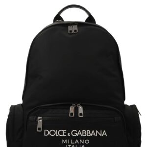 Logo nylon backpack DOLCE & GABBANA Black