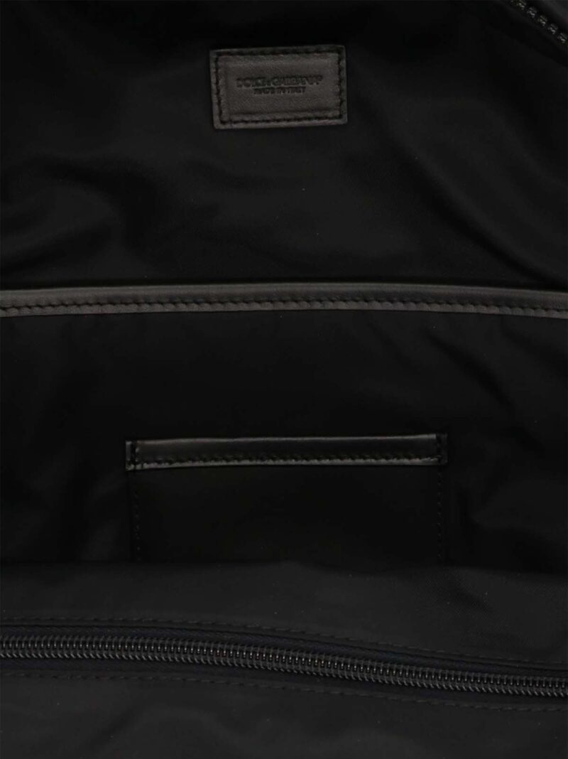 Logo nylon backpack 45% polyamide 15% acrylic 15% viscose 15% le 10% nylon DOLCE & GABBANA Black