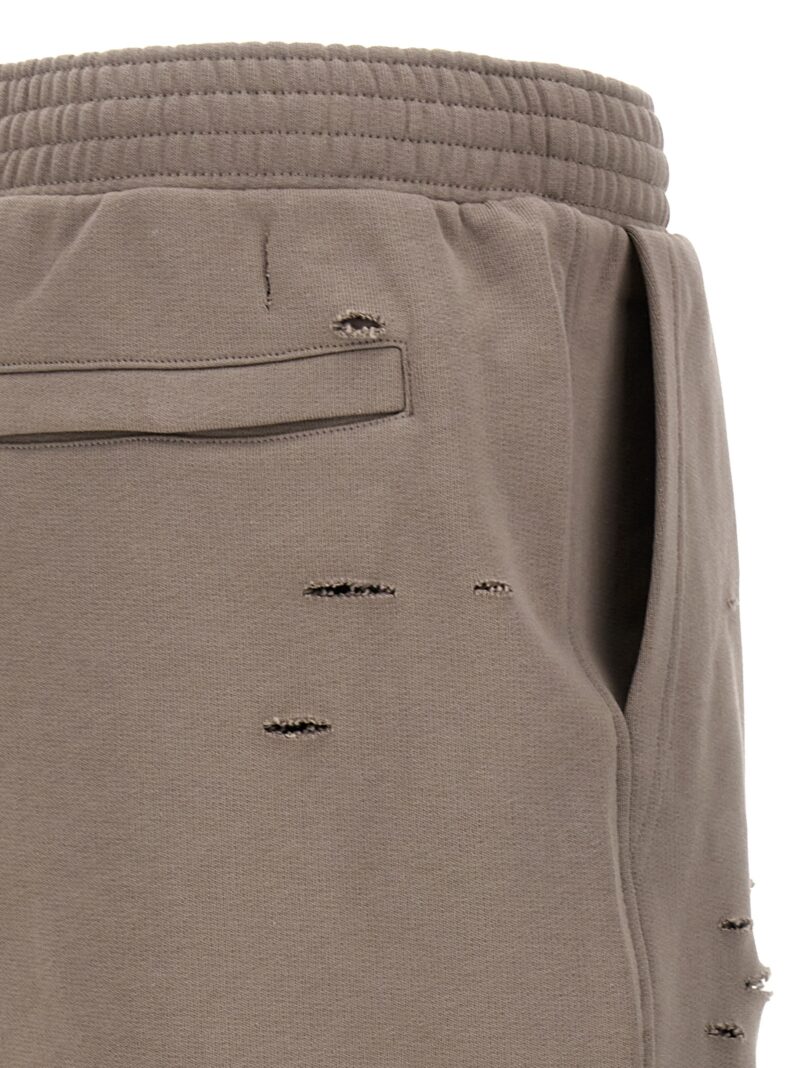 Destroyed effect bermuda shorts 100% cotton GIVENCHY Gray