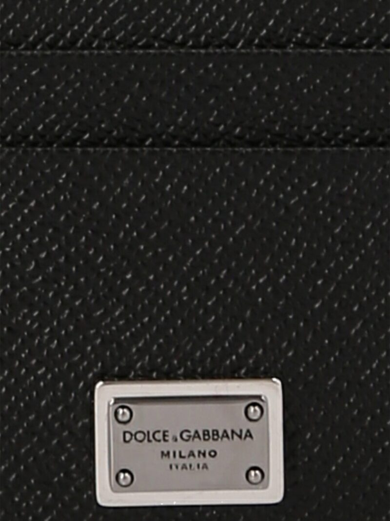 Logo tag card holder Man DOLCE & GABBANA Black