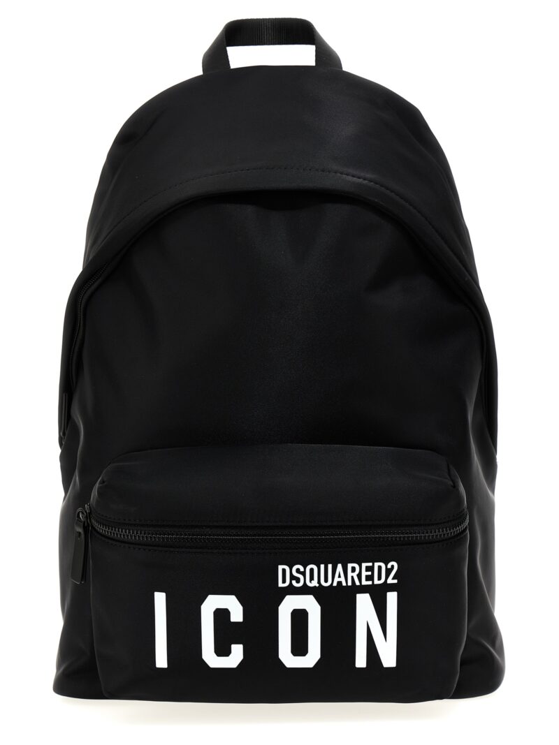 'Be Icon' backpack DSQUARED2 White/Black