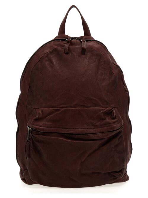 Leather backpack GIORGIO BRATO Bordeaux