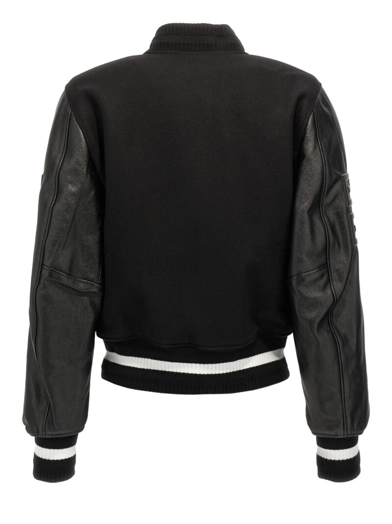 Cropped logo bomber jacket BW00N0611N004 GIVENCHY White/Black