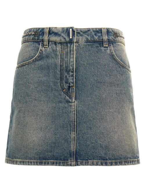 Denim mini skirt GIVENCHY Blue