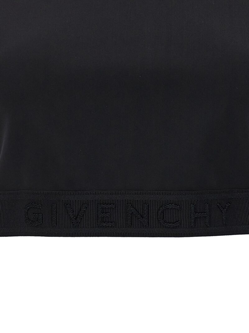 Cropped t-shirt 73%po 27%elastane GIVENCHY Black