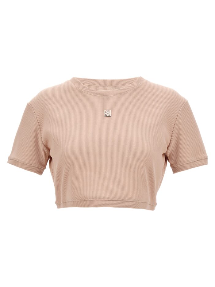 Logo plaque T-shirt GIVENCHY Pink