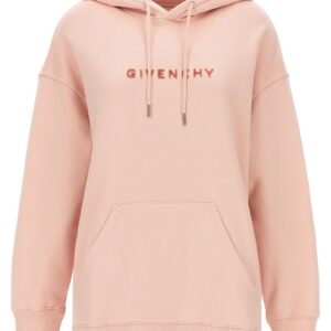 Flocked logo hoodie GIVENCHY Pink