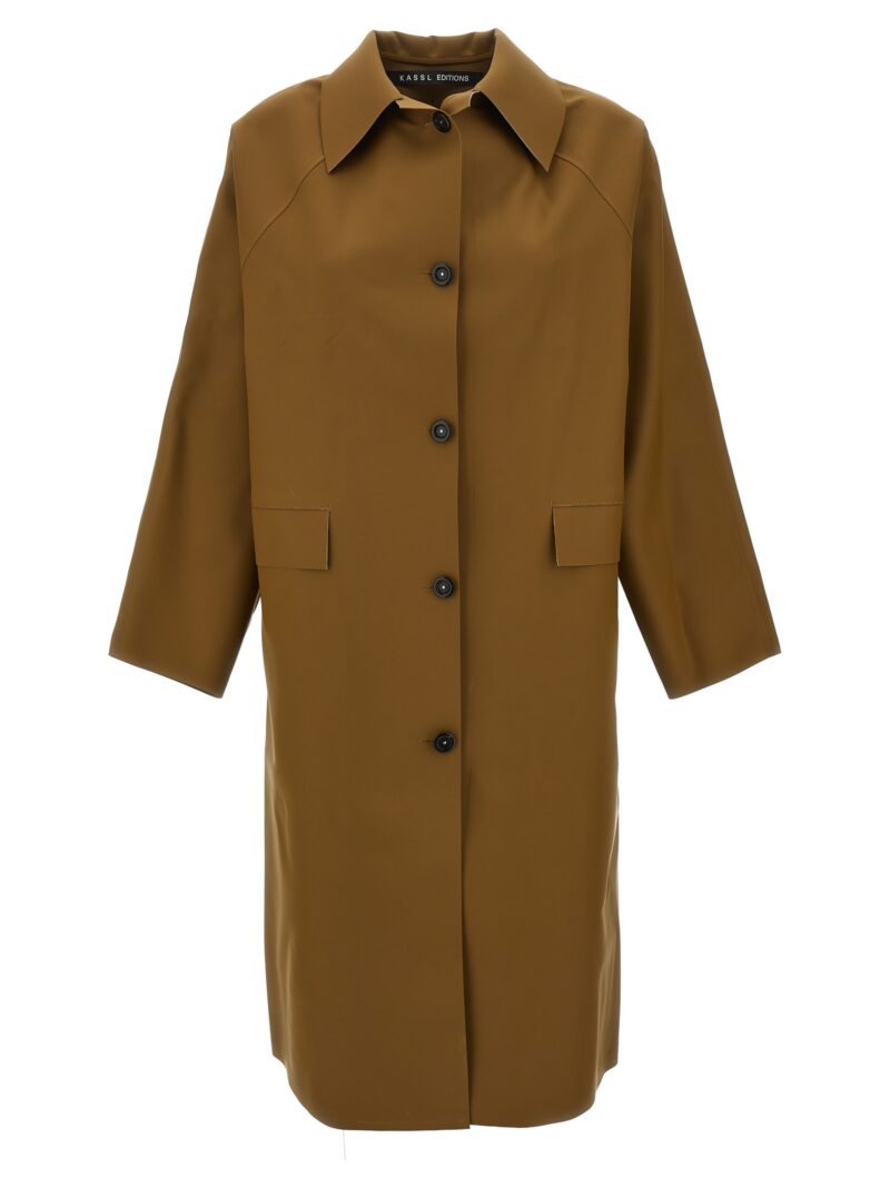 'Original below rubber' trench coat KASSL EDITIONS Brown