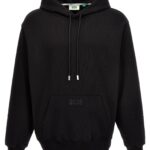 Sequin logo hoodie GCDS Black