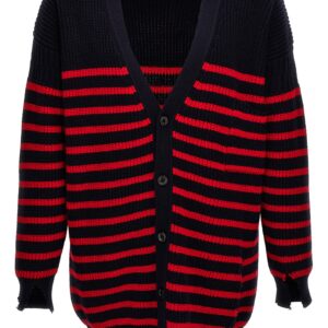 Destroyed effect striped cardigan MARNI Multicolor