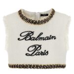 'Balmain signature' top BALMAIN White/Black