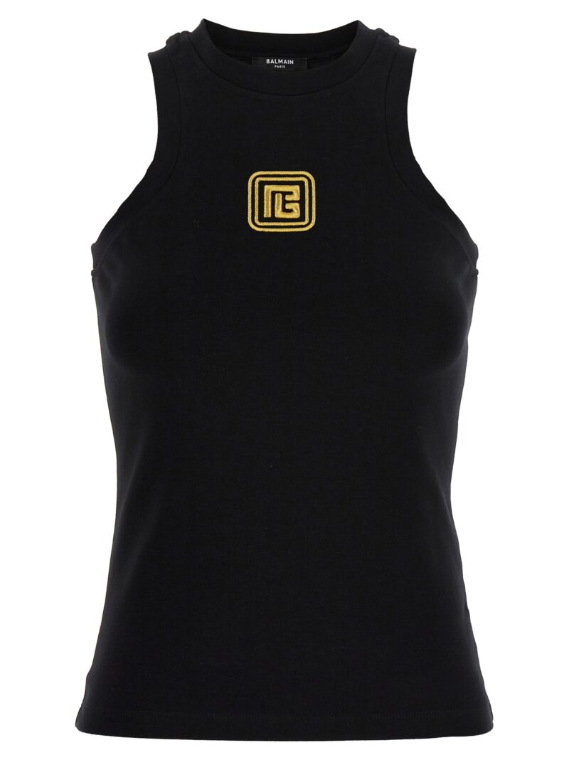 'PB' tank top BALMAIN Black