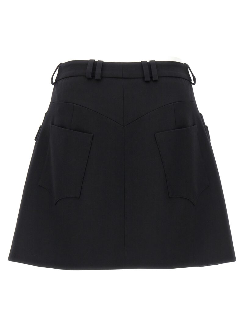 Mini skirt CF1LA359WC090PA BALMAIN Black