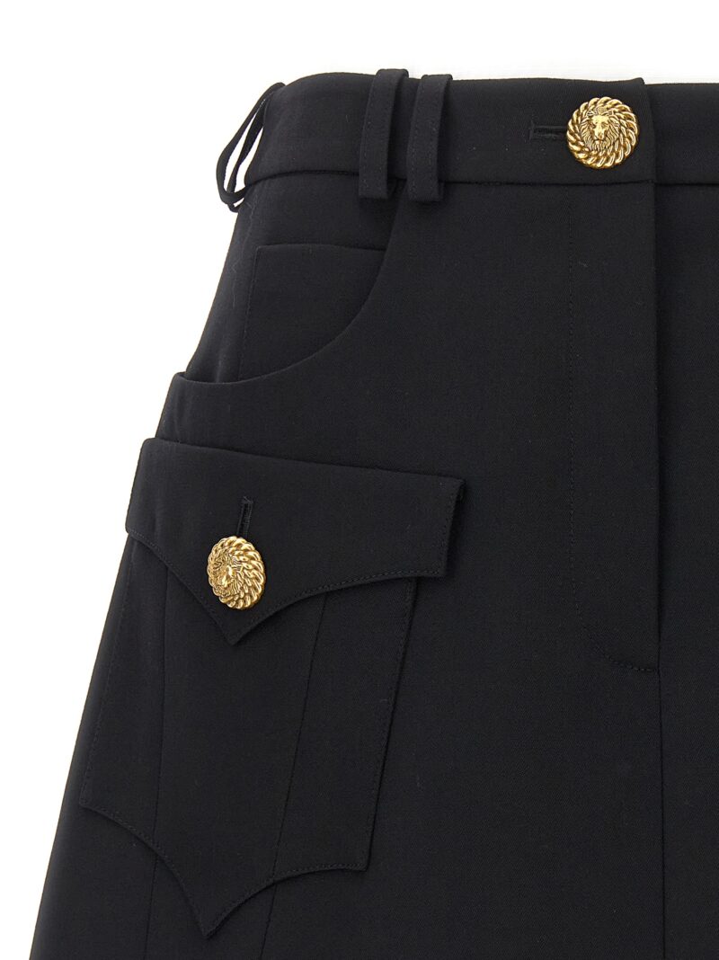 Mini skirt Woman BALMAIN Black