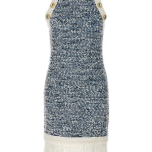'Fringed Tweed' dress BALMAIN Multicolor