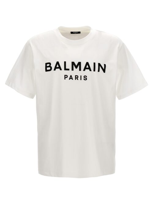 Logo print T-shirt BALMAIN White/Black