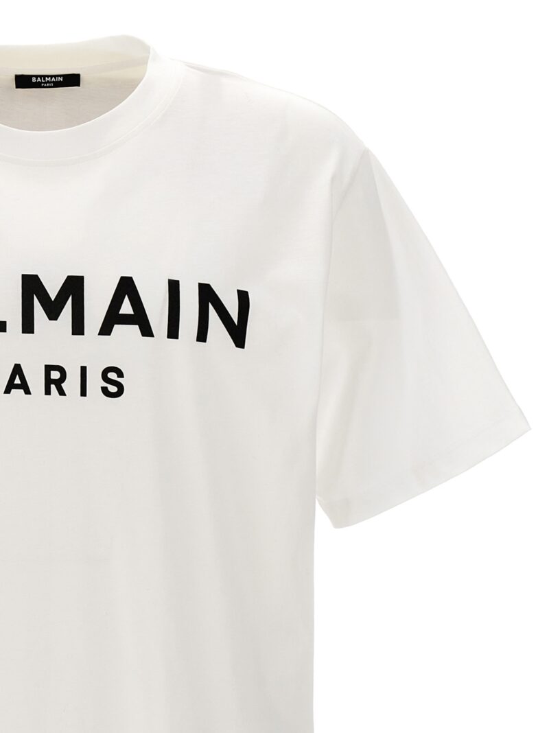 Logo print T-shirt Man BALMAIN White/Black