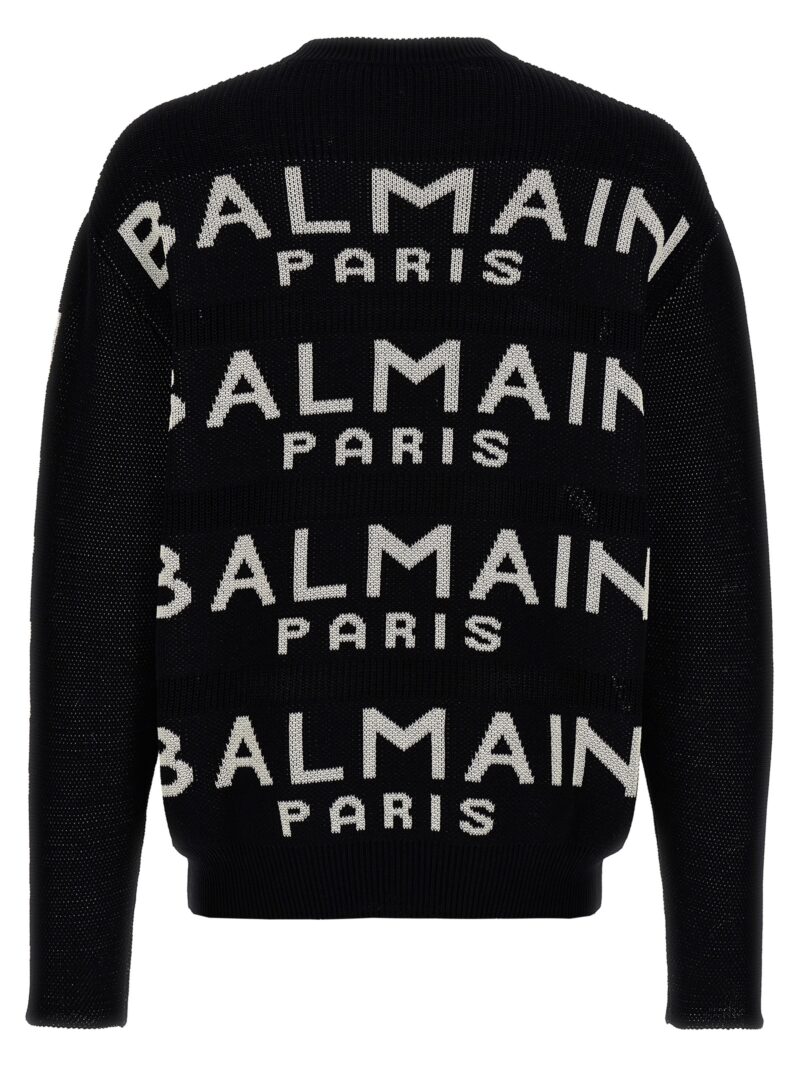 All-over logo sweater CH1KE010KE07EAB BALMAIN White/Black