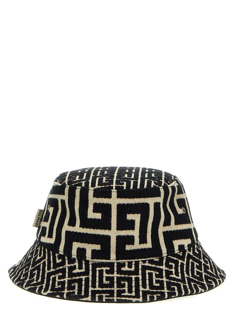 'Monogram' bucket hat BALMAIN White/Black