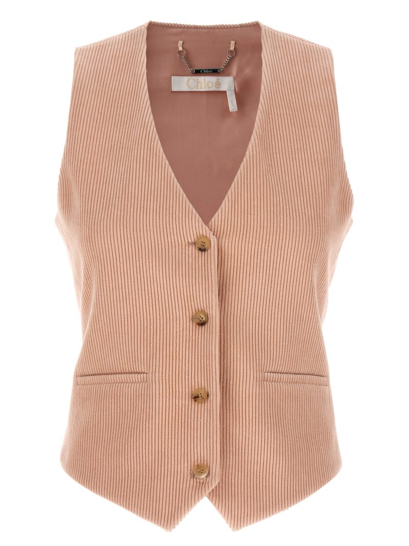 Corduroy vest CHLOÉ Pink