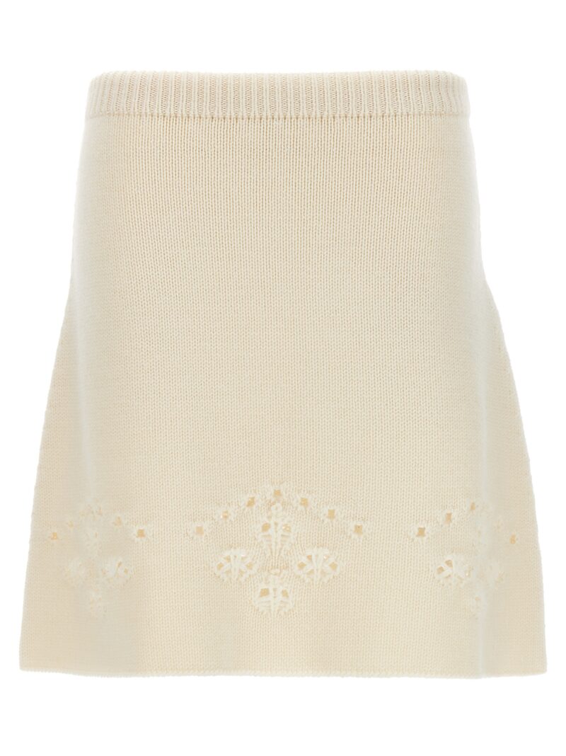 Openwork embroidery skirt CHLOÉ White