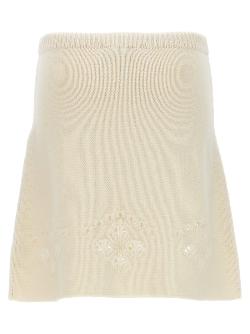 Openwork embroidery skirt CHC23AMJ10670107 CHLOÉ White