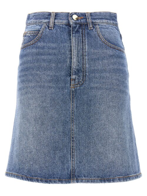 Denim mini skirt CHLOÉ Blue