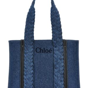 Small 'Woody' shopping bag CHLOÉ Blue