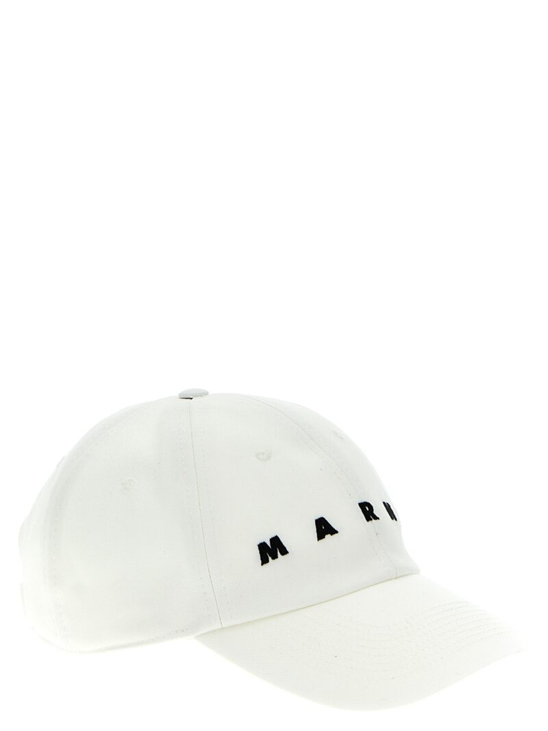 Logo embroidery cap CLZC0108S0UTC31100W01 MARNI White