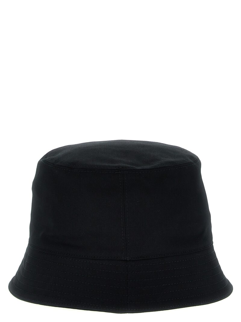 Logo embroidery bucket hat Man MARNI Black