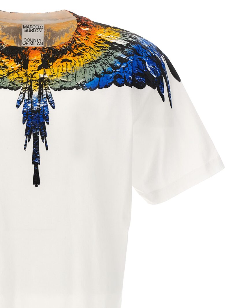 'Wings' T-shirt Man MARCELO BURLON - COUNTY OF MILAN White