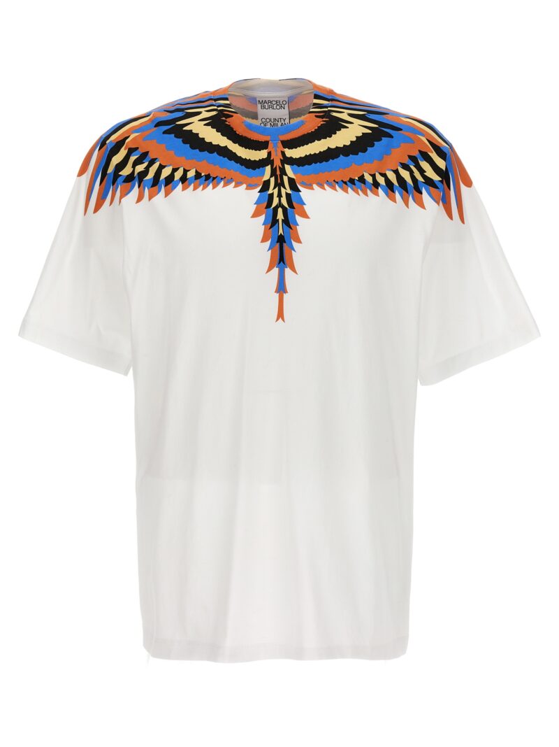 'Optical wings' T-shirt MARCELO BURLON - COUNTY OF MILAN White
