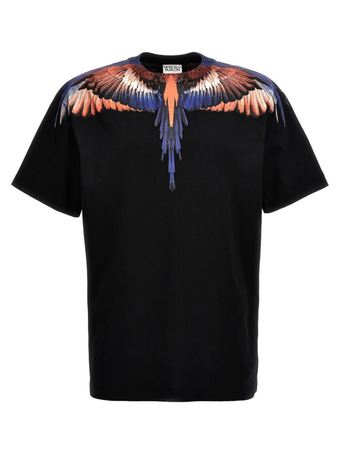 'Icon wings' T-shirt MARCELO BURLON - COUNTY OF MILAN Black