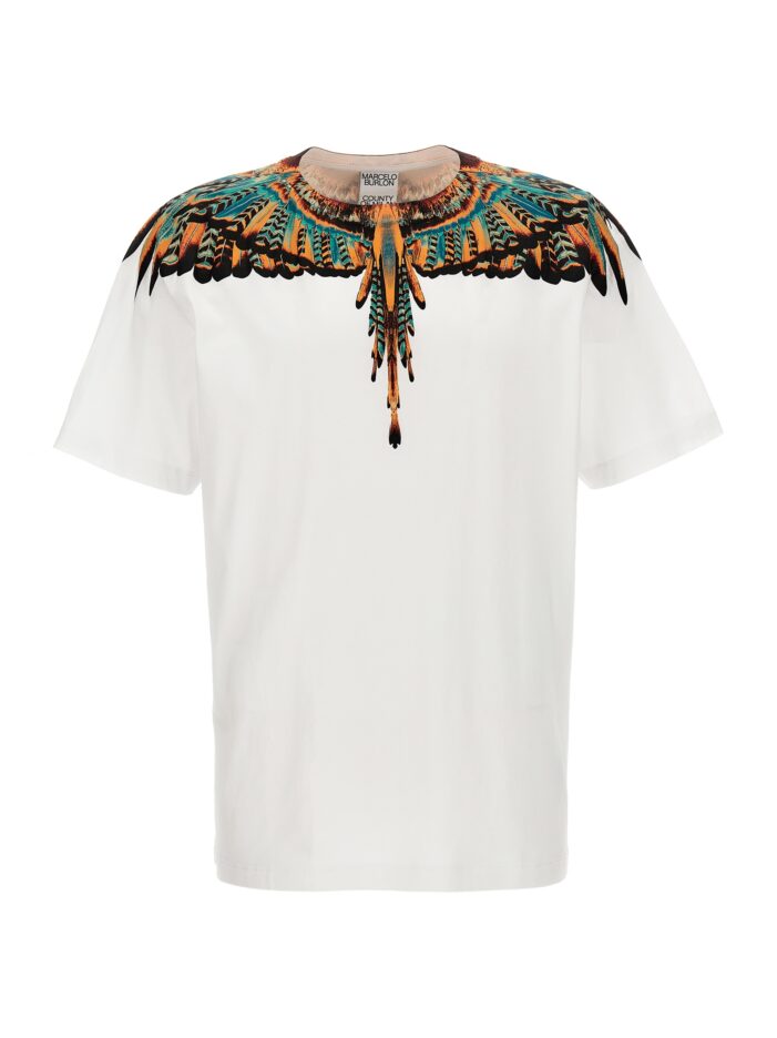 'Grizzly wings' T-shirt MARCELO BURLON - COUNTY OF MILAN White