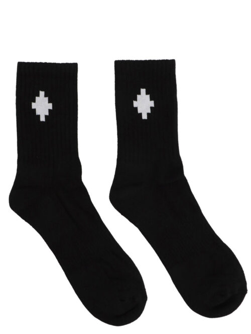 'Cross Sideway' socks MARCELO BURLON - COUNTY OF MILAN White/Black