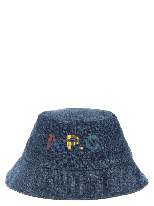 Bucket hat denim A.P.C. Light Blue