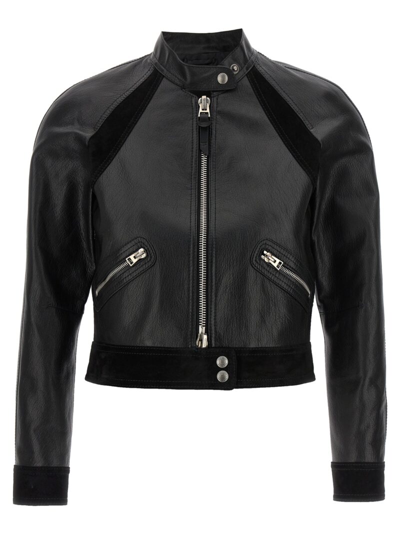 Leather jacket TOM FORD Black