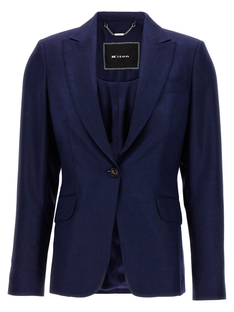 Single-breasted blazer KITON Blue