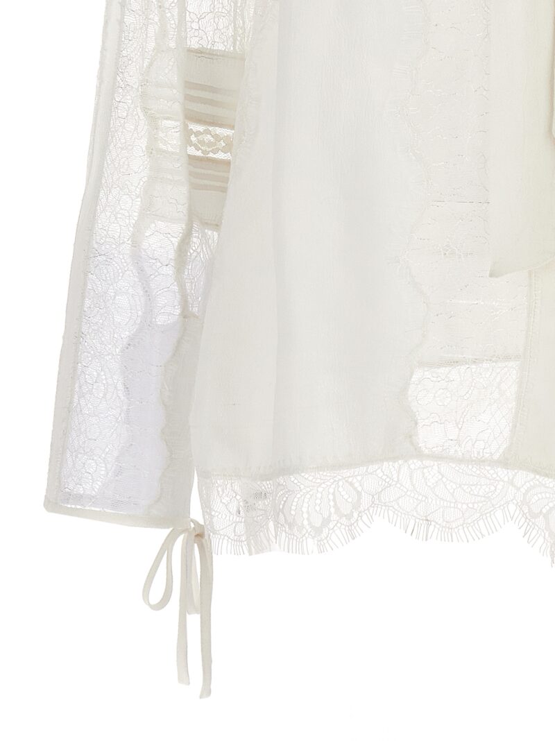 Lace shirt 100% viscose P.A.R.O.S.H. White